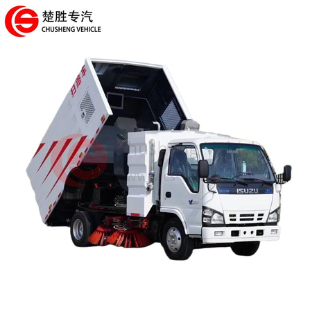 Marca japonesa Isuzu 4 × 2 4000 litros rodovias rodovias caminhões de caminhão de limpeza de estradas para vendas