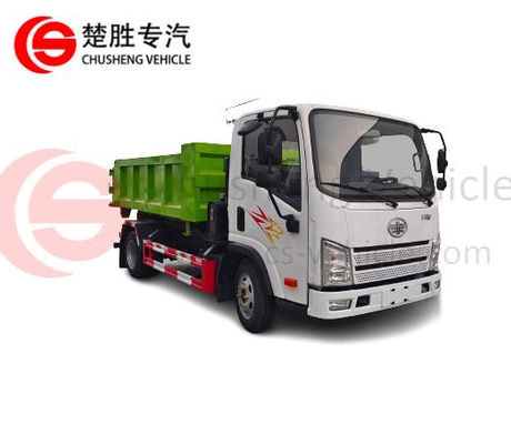 Caminhão de lixo com braço de gancho de alta qualidade de 3 toneladas e 4 toneladas com recipiente de resíduos 