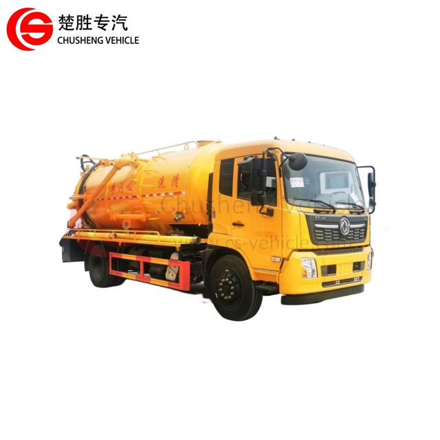 Vendas quentes Dongfeng 4X2 Caminhão de sucção de esgoto de limpeza de alta pressão para esgoto