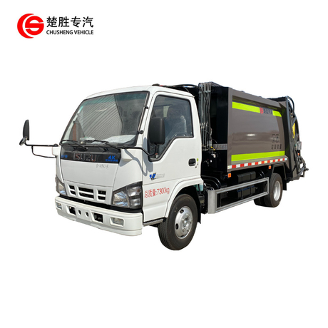 4*2 ISUZU 5-10 toneladas de caminhão de lixo do compressor para o transporte de Gaebage
