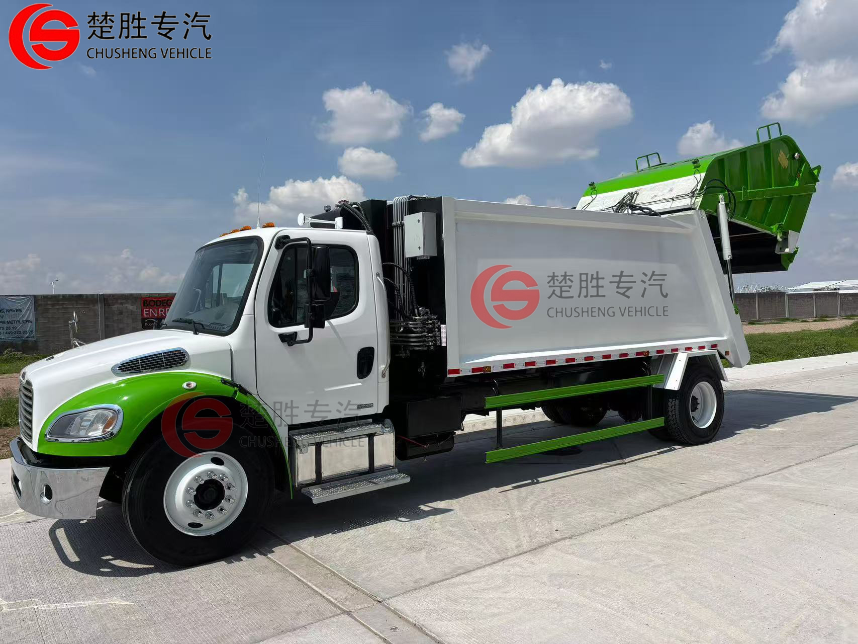 Com feedback dos clientes- o alimento de caminhão de lixo compactador