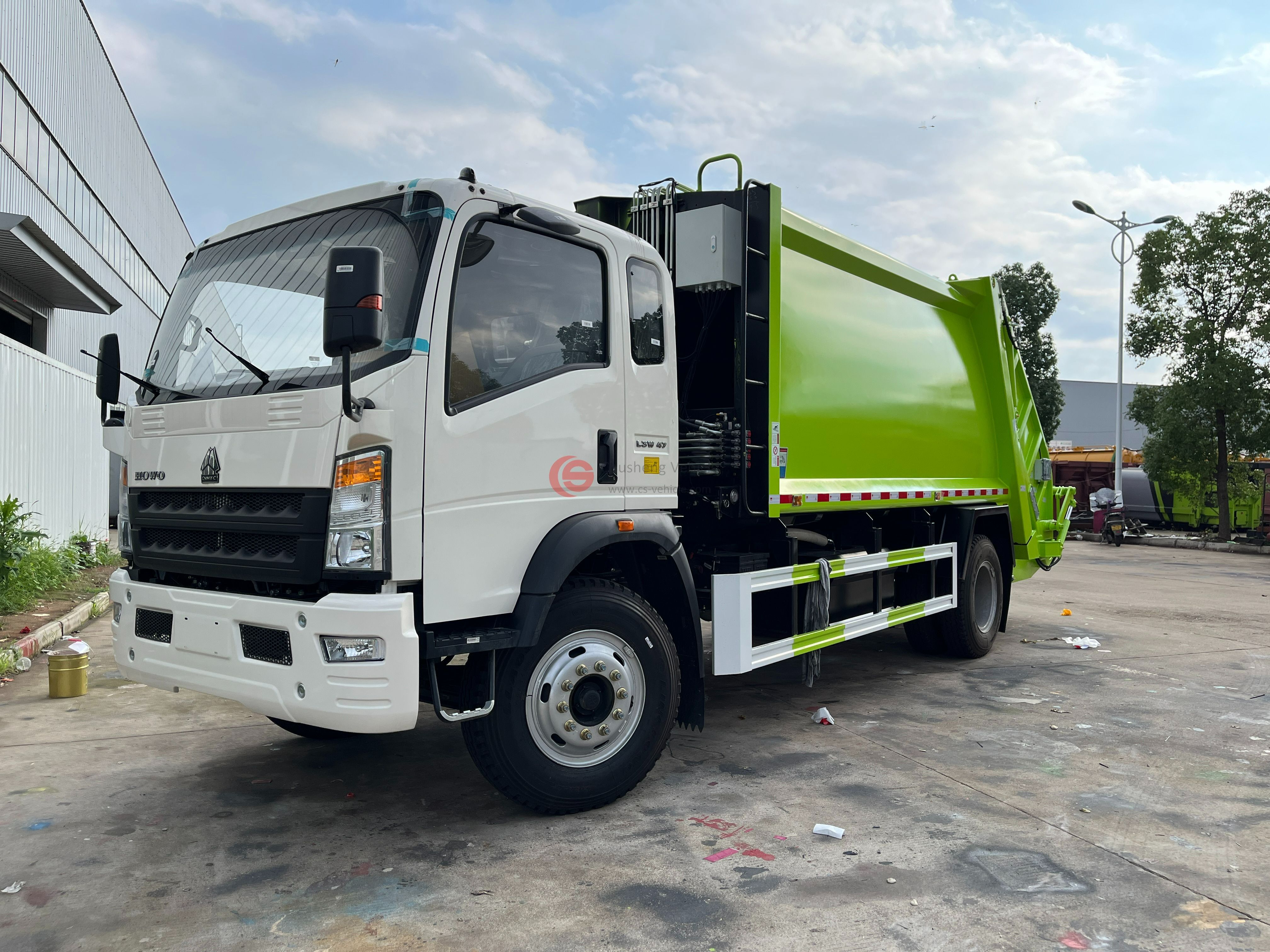 O manipulador de Vedio do Compactor Garbage Truck de Chusheng