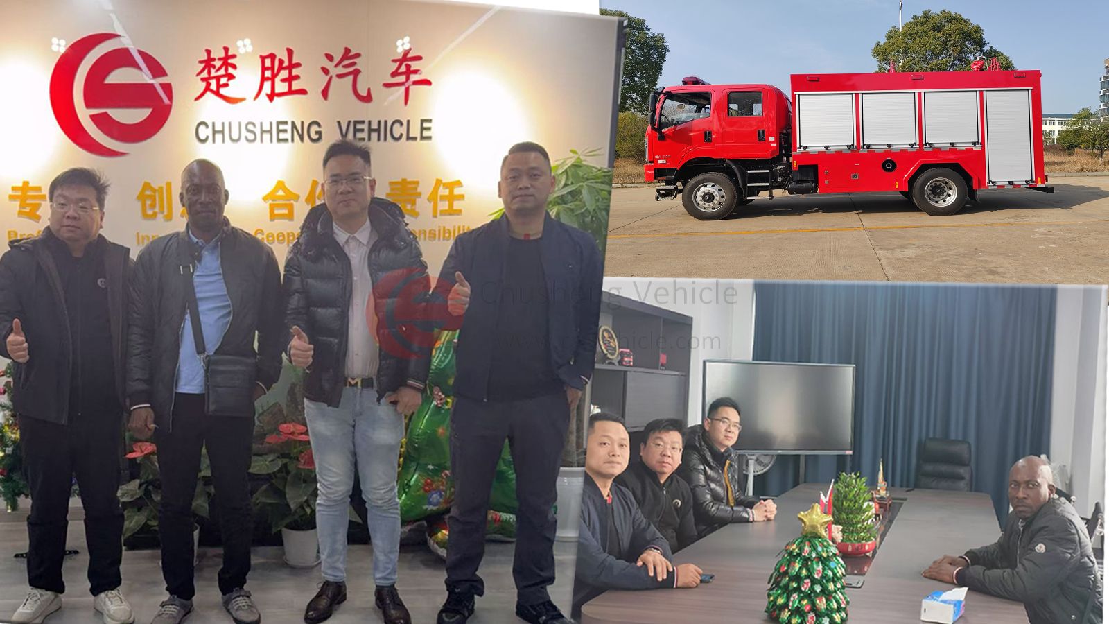 Cooporração bem -sucedida! -O caminhão de bombeiros de 800 unidades para o Azerbaijão!