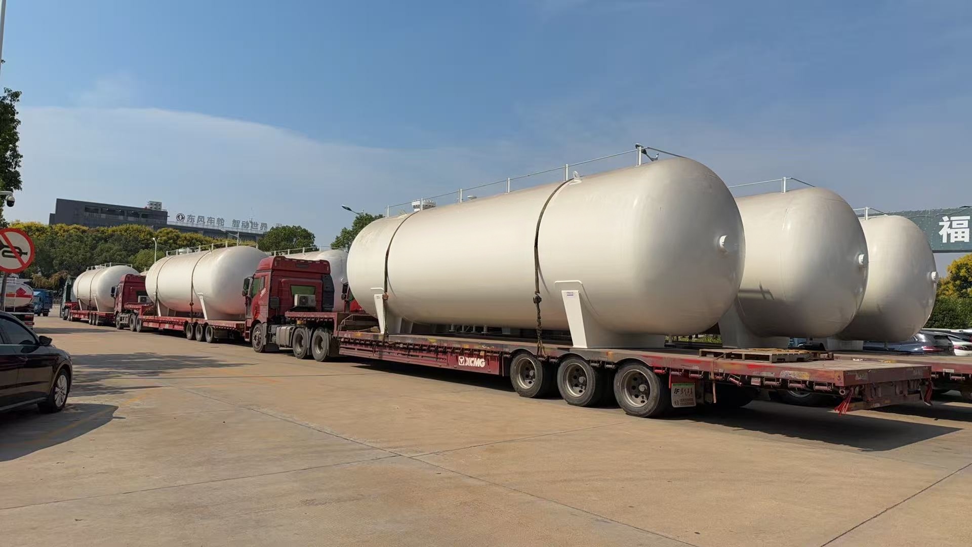 12 unidades de tanques de armazenamento de GLP de 80 m3 estão prontas para entrega