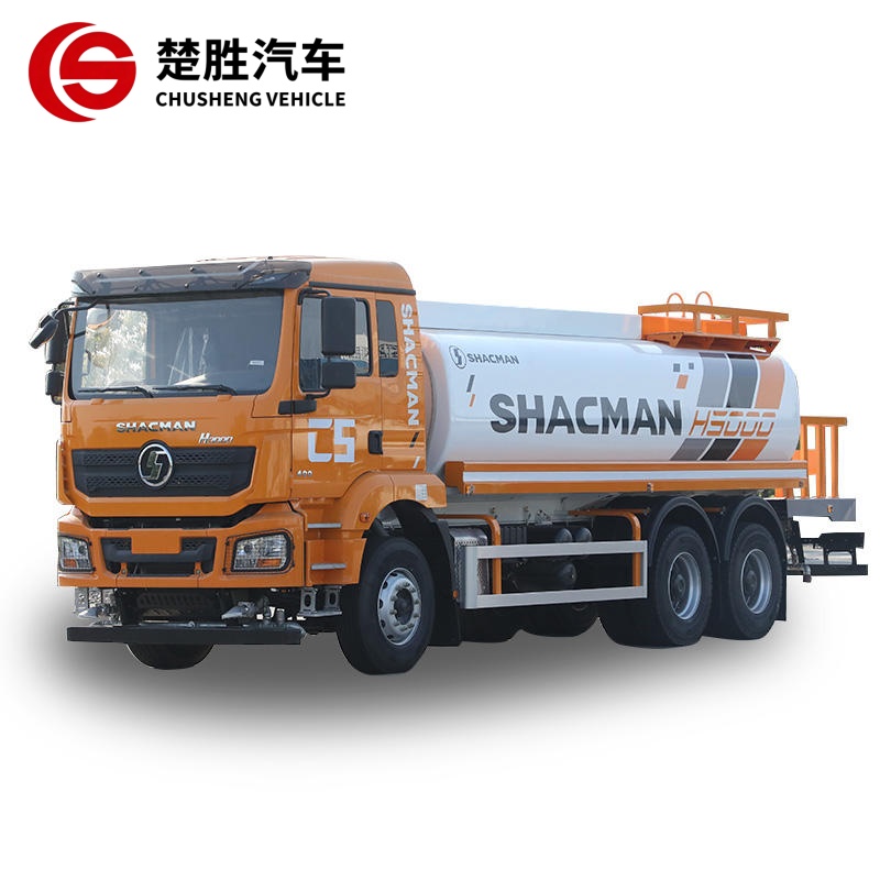 Caminhão de água shacman 6x4 20 CBM Caminhão de água em aço inoxidável Bowser Sprinkler Caminhão-tanque 